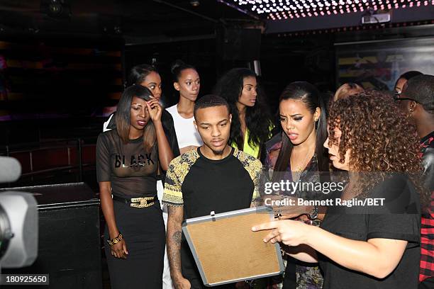 Park hosts Bow Wow and Angela Simmons attends 106 & Park On the Road at Tenjune on September 11, 2013 in New York City.