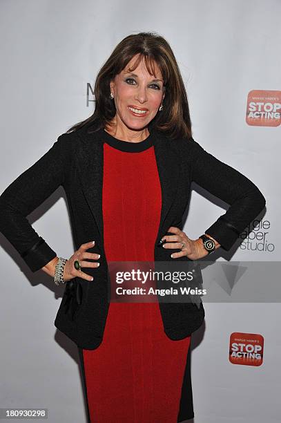 Actress Kate Linder arrives at Margie Haber Studio's 'Stop Acting App: The Audition Class with Margie Haber' release launch party at Aventine...