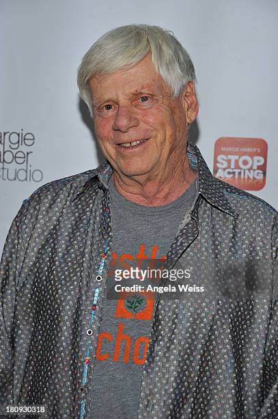 Actor Robert Morse arrives at Margie Haber Studio's 'Stop Acting App: The Audition Class with Margie Haber' release launch party at Aventine...