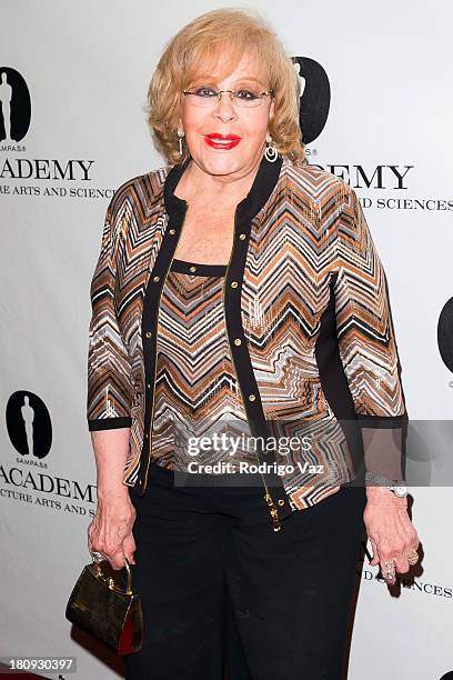 Actress Silvia Pinal attends the Academy of Motion Picture Arts and Sciences presenting An Academy Tribute to Gabriel Figueroa at AMPAS Samuel...