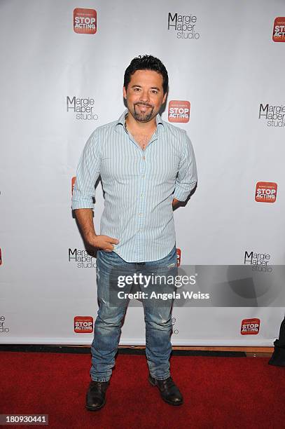 Writer Oscar Torres arrives at Margie Haber Studio's 'Stop Acting App: The Audition Class with Margie Haber' release launch party at Aventine...