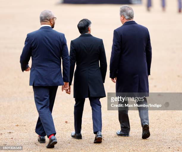 Secretary of State for the Home Department James Cleverly, Prime Minister Rishi Sunak and Secretary of State for Foreign, Commonwealth and...
