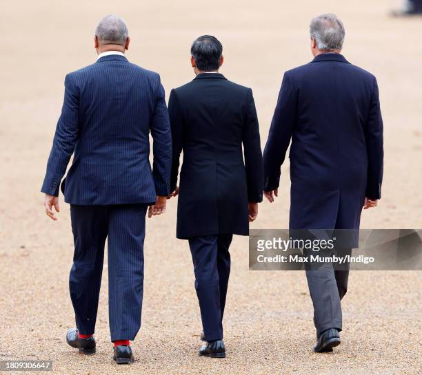Secretary of State for the Home Department James Cleverly, Prime Minister Rishi Sunak and Secretary of State for Foreign, Commonwealth and...
