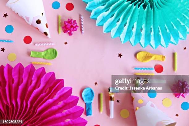 party background - paper decoration stock pictures, royalty-free photos & images