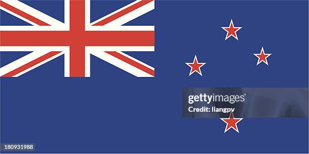 flag of the new zealand - new zealand flag 幅插畫檔、美工圖案、卡通及圖標