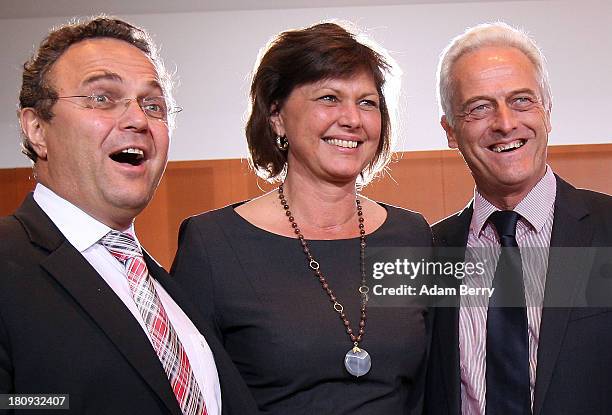 German Interior Minister Hans-Peter Friedrich, German Agriculture and Consumer Protection Minister Ilse Aigner and German Transport Minister Peter...