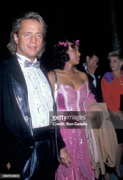 Radio personality Shadoe Stevens and wife Beverly Cunningham attend the "Nightmagic" Gala to Celebrate the Sports Club/LA's One Year Anniversary and...