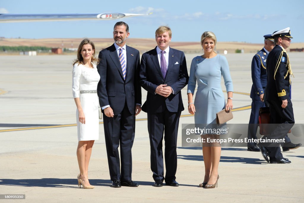 Spanish Royals Receive King Willem Alexander and Queen Maxima of Netherlands
