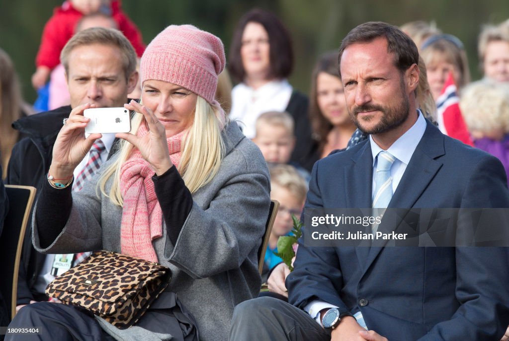 Crown Prince Haakon & Crown Princess Mette Marit Make An Official Visit To the County Of Vest-Agdar - Day 2