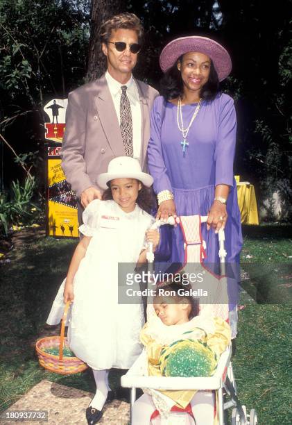 Radio personality Shadoe Stevens, wife Beverly Cunningham and daughters Amber and Chyna attend Jean & Casey Kasem's Second Annual Great American...