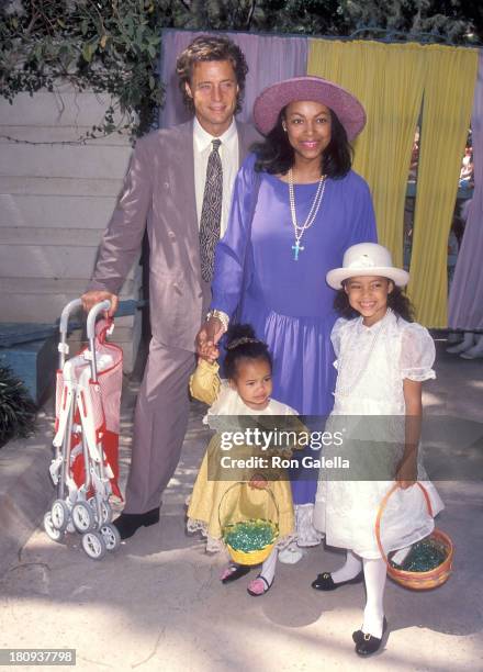 Radio personality Shadoe Stevens, wife Beverly Cunningham and daughters Amber and Chyna attend Jean & Casey Kasem's Second Annual Great American...