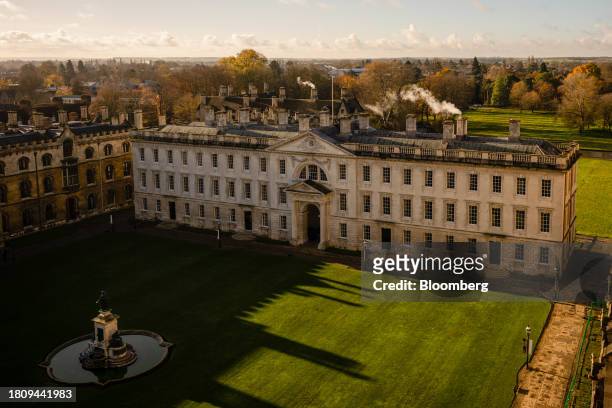 The Wilkins Building, left, and the Gibbs Building, right, at King's College at Cambridge University in Cambridge, UK, on Tuesday Nov. 28, 2023. The...