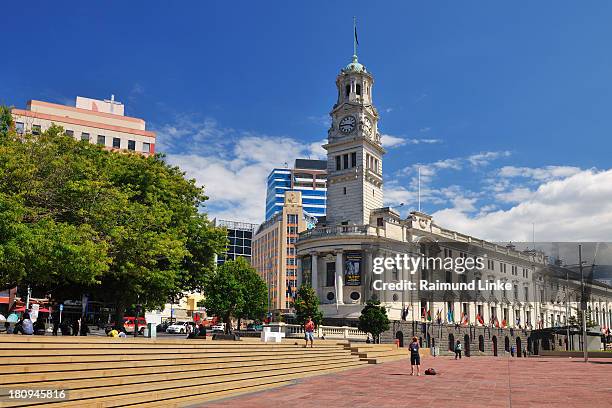 town hall - auckland townhall stock pictures, royalty-free photos & images