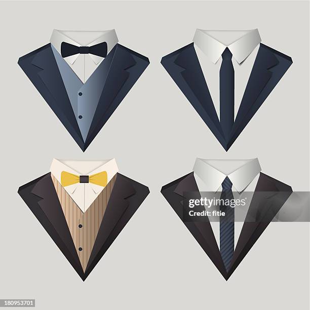 bildbanksillustrationer, clip art samt tecknat material och ikoner med men's clothes - man with cravat