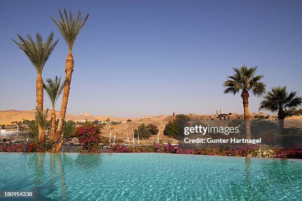 old cataract hotel pool - aswan stock pictures, royalty-free photos & images