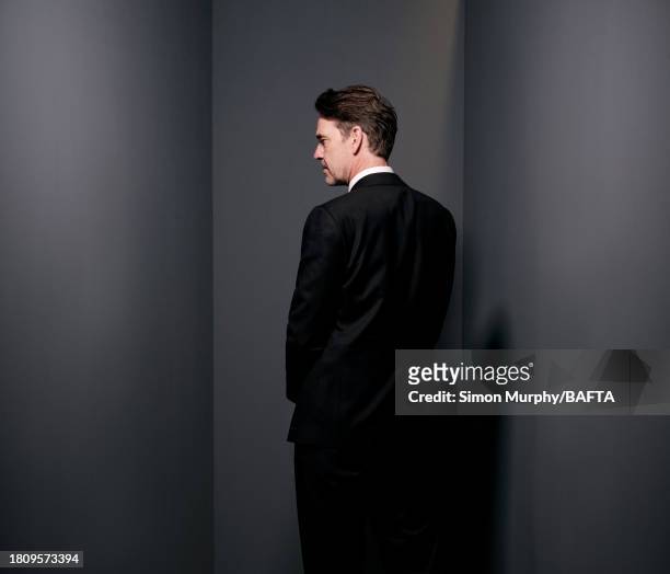Actor Dougray Scott poses for a portrait shoot during the British Academy Scotland Awards at DoubleTree by Hilton on November 19, 2023 in Glasgow,...