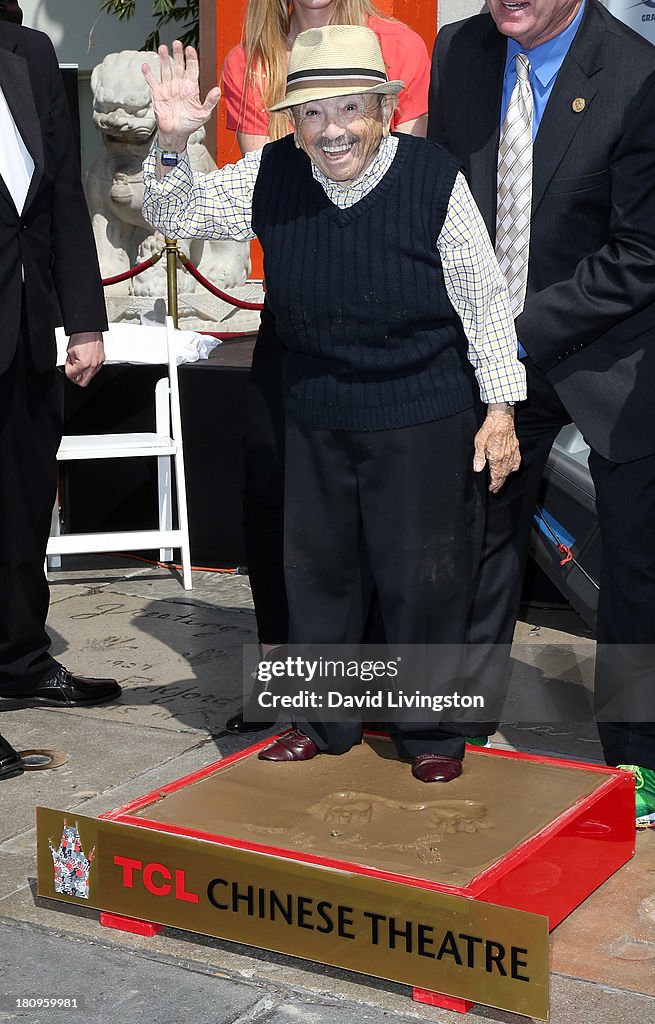 Jerry Maren Immortalized With Hand And Footprint Ceremony At The TCL Chinese Theatre