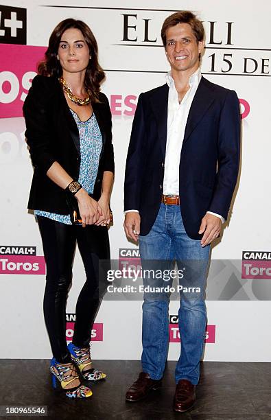 Rosario Domecq and Julian Lopez 'El Juli' attend 'El Juli, 15 de 30' documentary premiere at Proyecciones cinema on September 18, 2013 in Madrid,...