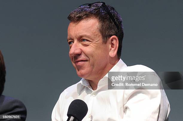 Screenwriter Peter Morgan attends Meet The Actors at the Apple Store Soho on September 18, 2013 in New York City.