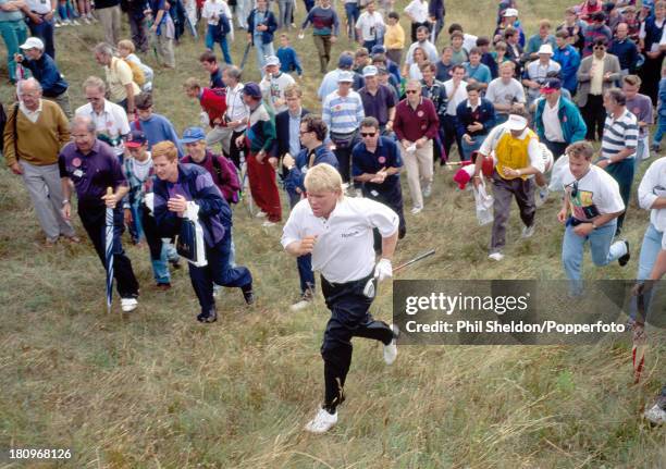 John Daly of the United States in action during the British Open Golf Championship held at the Royal St George's Golf Club in Sandwich, 15th July...