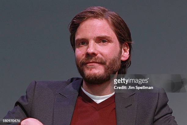 Actor Daniel Bruhl attends Meet The Actors at the Apple Store Soho on September 18, 2013 in New York City.