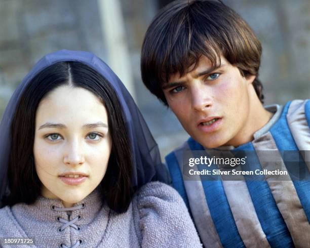 British actors Leonard Whiting, as Romeo, and Olivia Hussey as Juliet, in 'Romeo And Juliet', directed by Franco Zeffirelli, 1968.