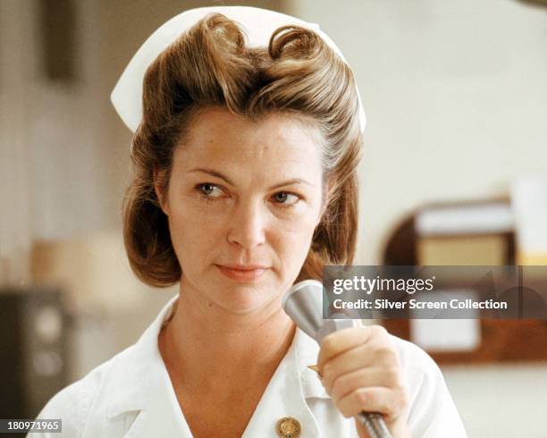 American actress Louise Fletcher as Nurse Ratched in 'One Flew Over The Cuckoo's Nest', directed by Milos Forman, 1975.