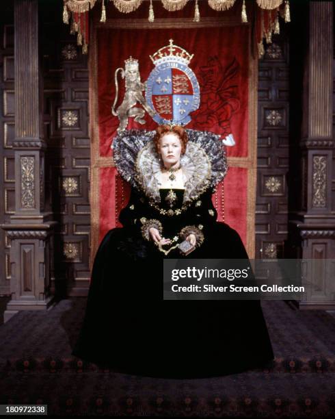 English actress Glenda Jackson as Queen Elizabeth I in 'Mary, Queen Of Scots', directed by Charles Jarrott, 1971.