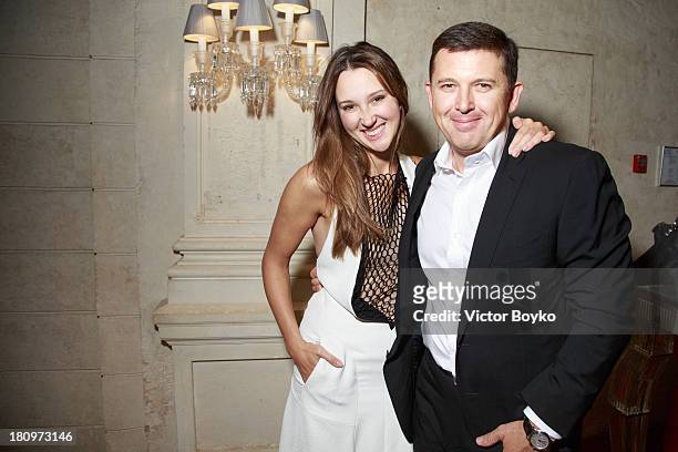 Maria Baibakova and Oleg Baibakov attends the dinner celebrating the opening of Vadim Zakharov's "Dead Languages Dance" special project as part of...