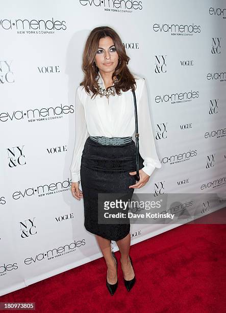 Eva Mendes attends the New York & Company and Eva Mendes collection launch event at New York & Company on September 18, 2013 in New York City.