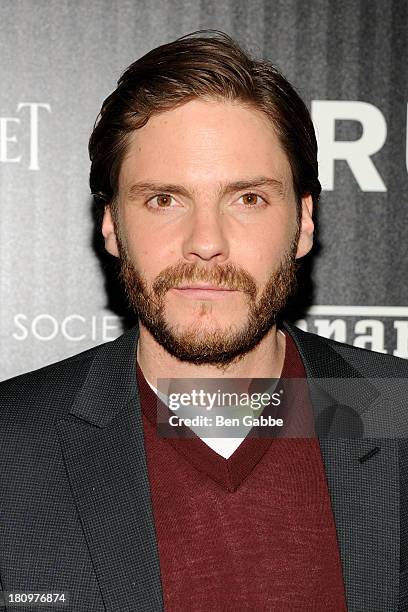 Actor Daniel Bruhl attends the Ferrari & The Cinema Society screening of "Rush" at Chelsea Clearview Cinemas on September 18, 2013 in New York City.