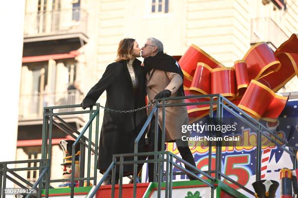 Katharine McPhee and David Foster attend the 2023 Macy's Thanksgiving Day Parade on November 23, 2023 in New York City.