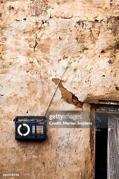 portable radio tied to wall - portable radio stock pictures, royalty-free photos & images