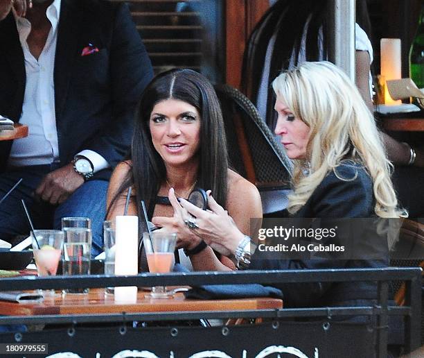 Teresa Giudice is seen in the Meat Packing District on September 18, 2013 in New York City.