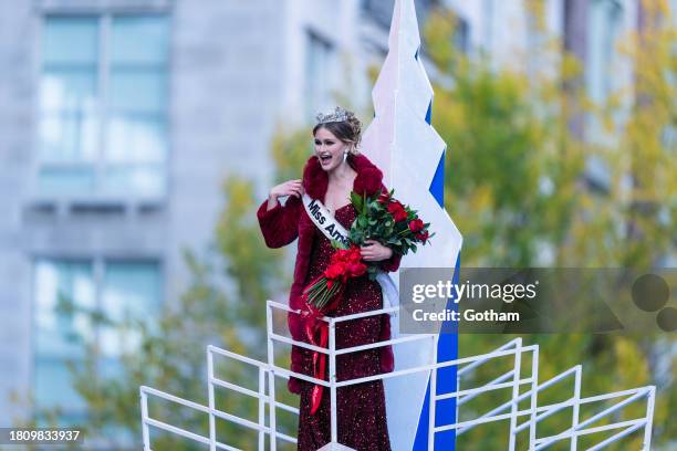 Miss America Grace Stanke attends the 2023 Macy's Thanksgiving Day Parade on November 23, 2023 in New York City.