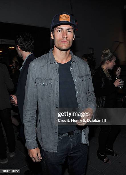 Tyson Ballou attends the Ferrari & The Cinema Society screening of "Rush" after part at Hotel Americano on September 18, 2013 in New York City.