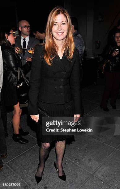 Actress Dana Delaney attends the after party for a special screening of "Rush" hosted by Ferrari And The Cinema Society at Hotel Americano on...