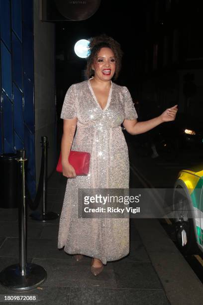 Pandora Christie seen attending Global's Make Some Noise Night Gala at The Londoner Hotel on November 21, 2023 in London, England.