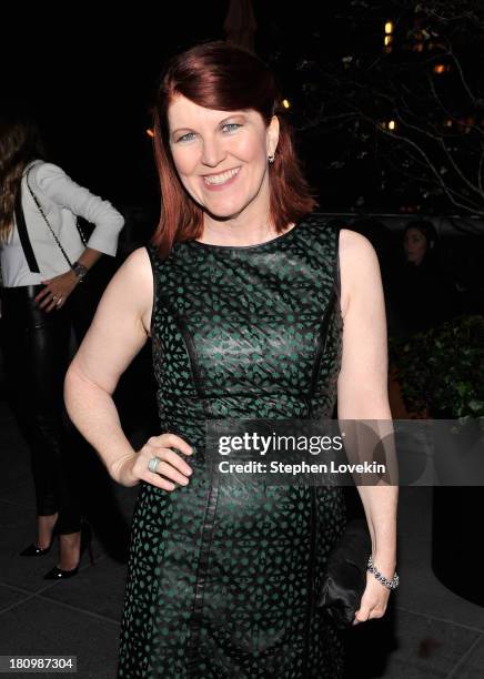 Actress Kate Flannery attends the after party for a special screening of "Rush" hosted by Ferrari And The Cinema Society at Hotel Americano on...