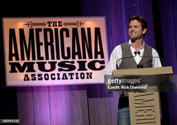 Charles Esten introduces The Stellas at the 12th Annual Americana Music Honors And Awards Ceremony Presented By Nissan on September 18, 2013 in...