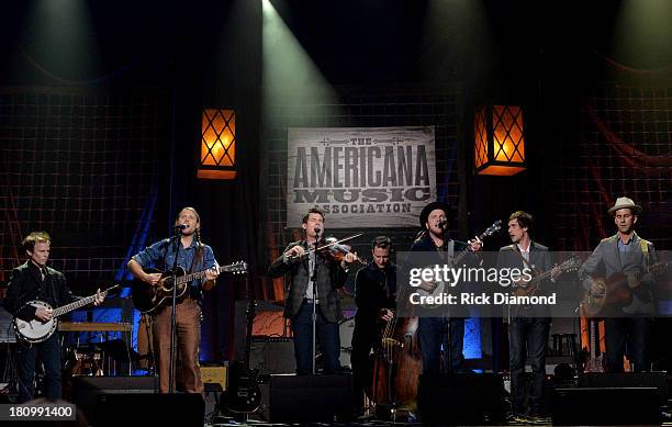 The big finale closes out the 12th Annual Americana Music Honors And Awards Ceremony Presented By Nissan on September 18, 2013 in Nashville,...