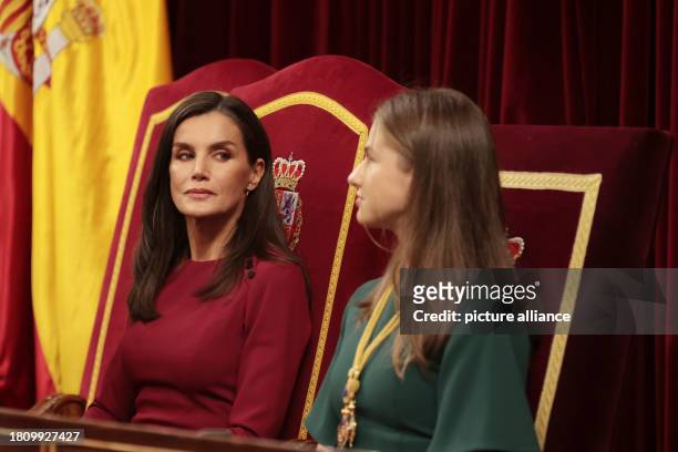 Madrid, Spain; .- King, accompanied by Queen Letizia and the Princess of Asturias, opens the fifteenth legislature of Spain with a speech in the...