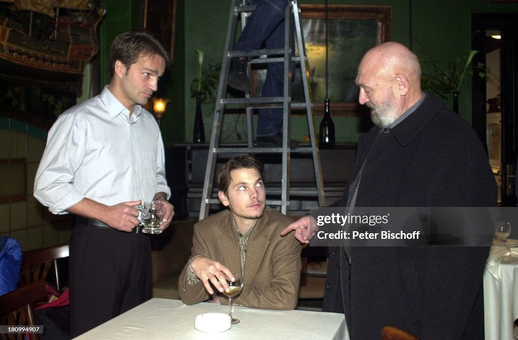 Mathias Herrmann, Marek Harloff, Rolf Hoppe, (v.l.n.r.), ARD-Rei