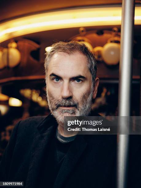 Film Director Xavier Giannoli poses for a portrait shoot on November 16, 2023 in Paris, France.