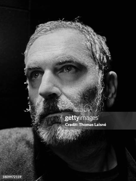 Film Director Xavier Giannoli poses for a portrait shoot on November 16, 2023 in Paris, France.