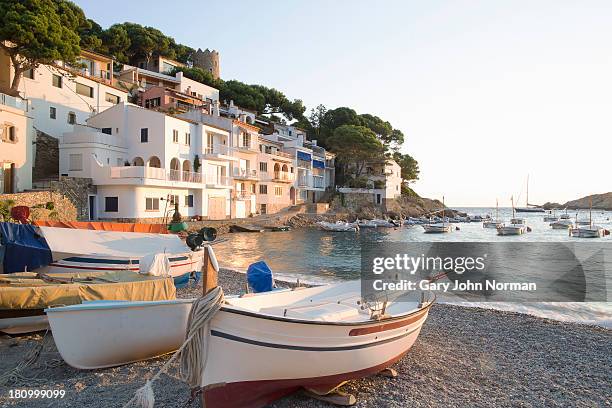 sa tuna, costa brava. spain - catalan stock pictures, royalty-free photos & images