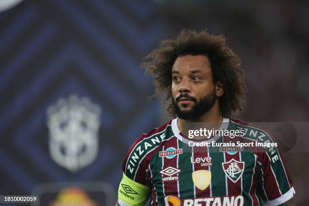 Marcelo Vieira of Fluminense getting into the field during Campeonato Brasileiro Serie A match between Fluminense and Sao Paulo at Maracana Stadium...