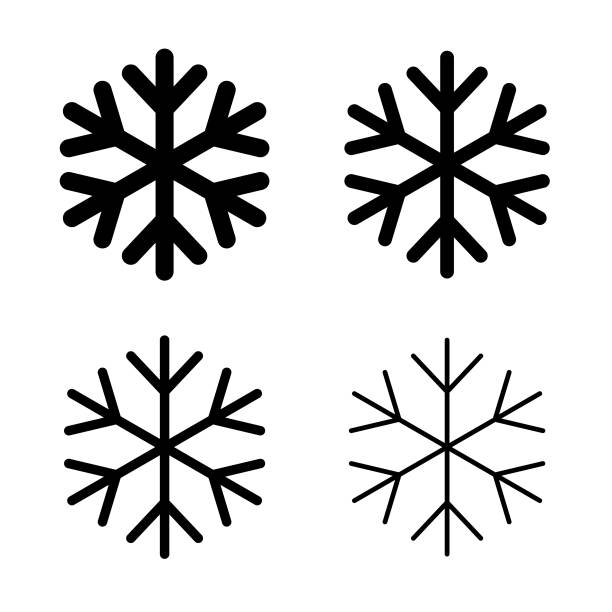 snowflakes - snowflakes stock illustrations
