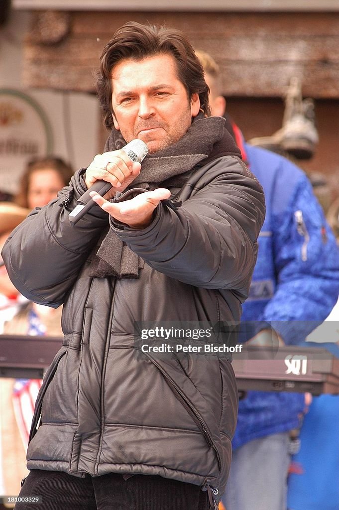 Thomas Anders, ZDF-Show 'Hüttenzauber', Seefeld/Tirol/Alpen/; ste