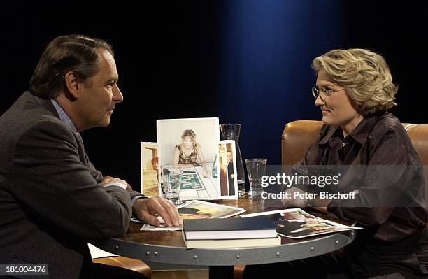 Franziska Augstein, Gero von Boehm ZDF-Talk-Sendung "Gero von Boehm begegnet Franziska Augstein", Berlin, , Hauptstadtstudio,;P-Nr 189/03